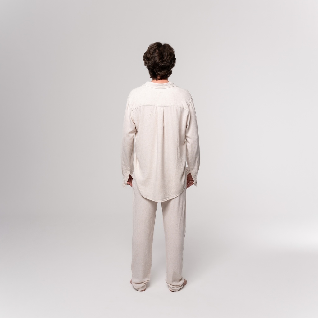 Beige Linen Pants