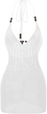 White Crochet Mini Dress