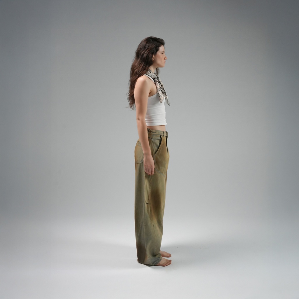 Washed wide leg Jeans